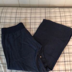 Lily Pulitzer navy linen pants, XL.